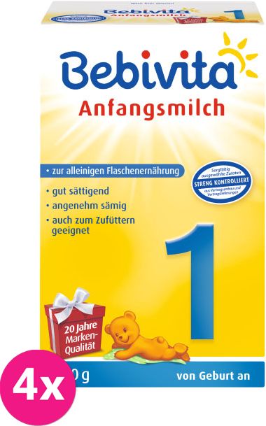 4x BEBIVITA 1 (500g) - kojenecké mléko - obrázek 1