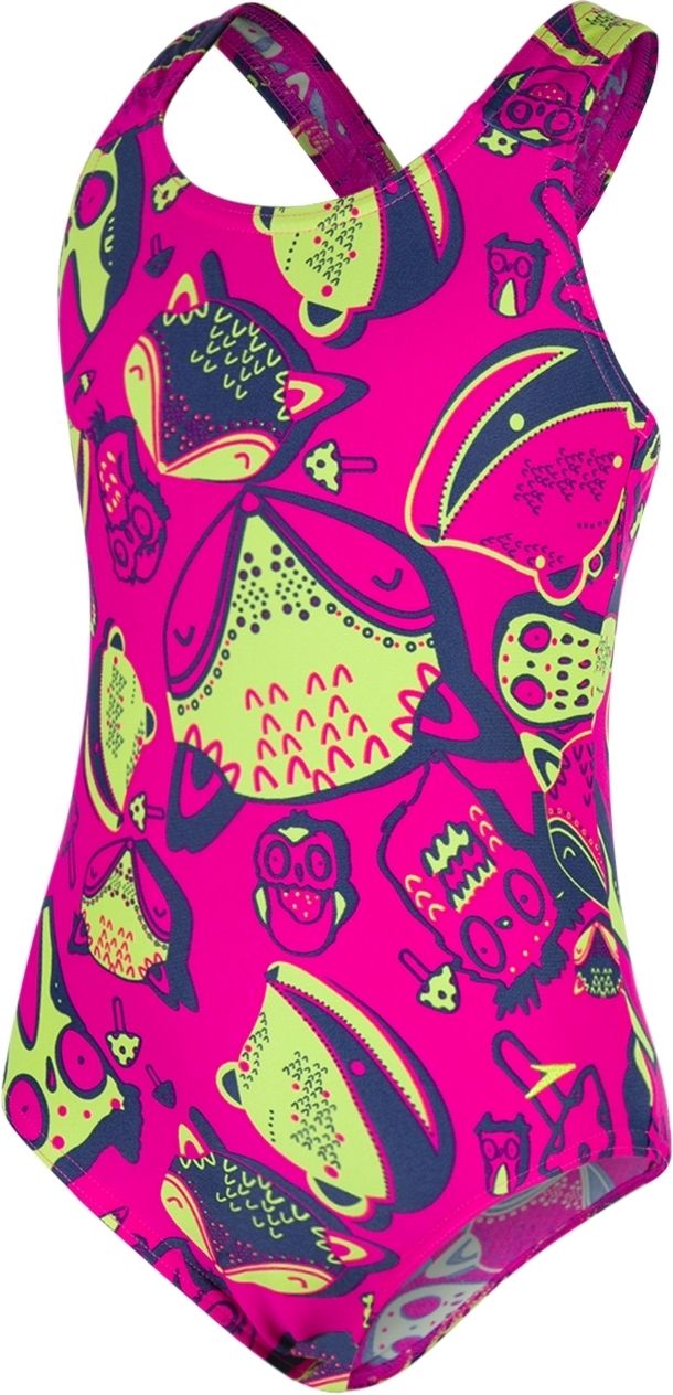 Speedo Girls Candy Bounce Allover Splashback - black/pink 80-84 - obrázek 1