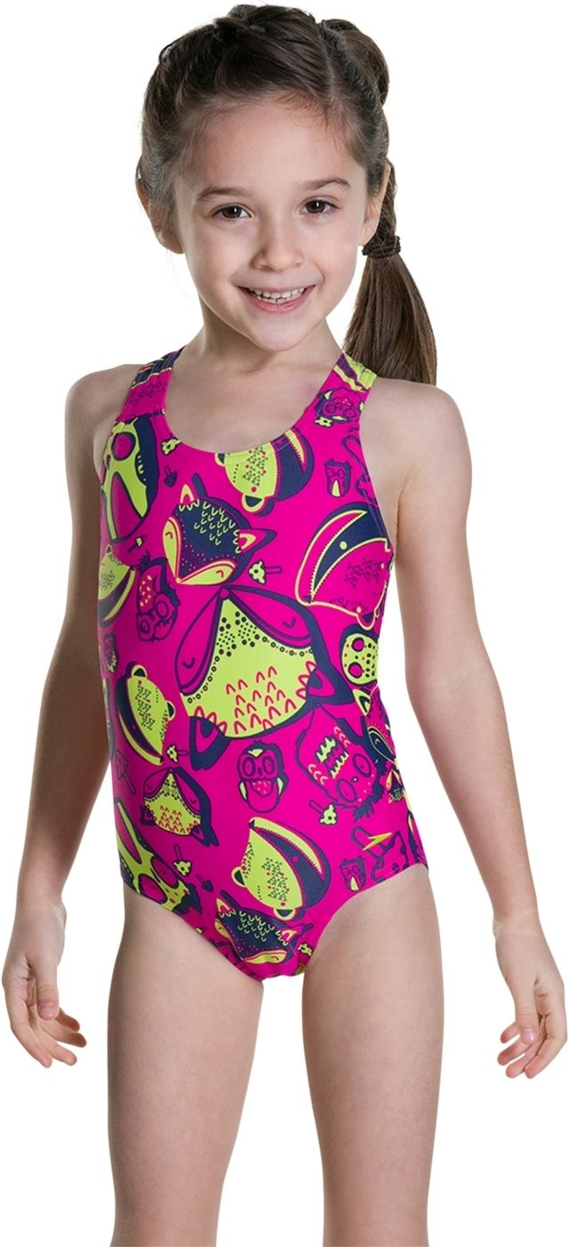 Speedo Girls Candy Bounce Allover Splashback - black/pink 80-84 - obrázek 2