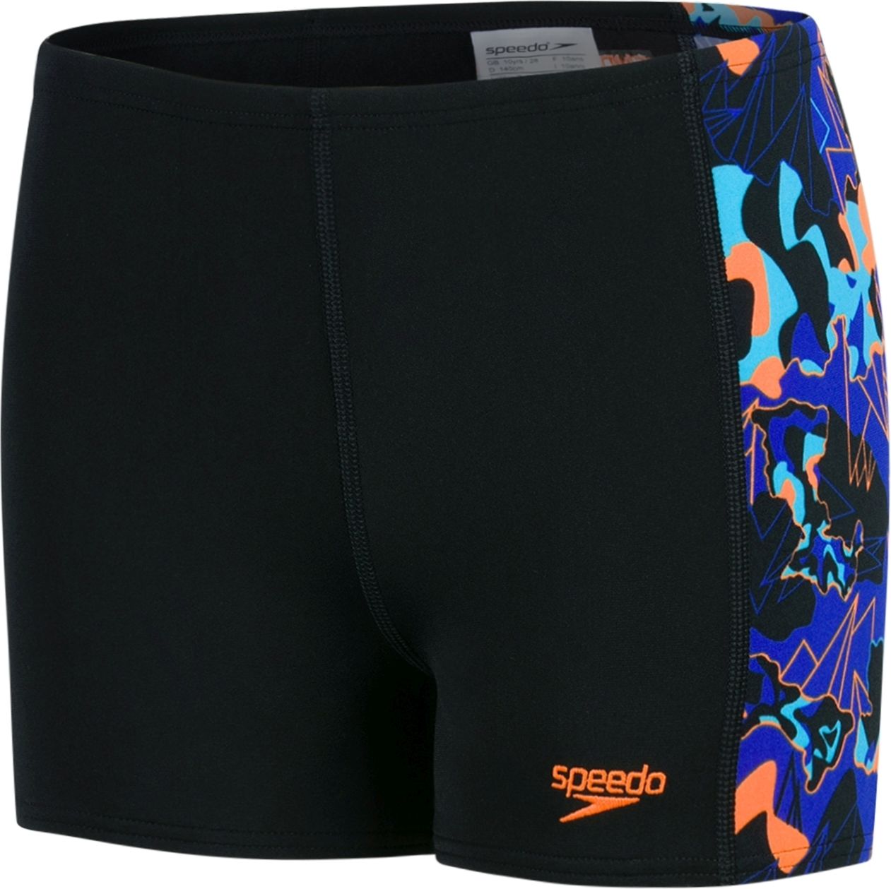 Speedo Lava Dive Allover Panel Aquashort - black/blue/orange 164 - obrázek 1