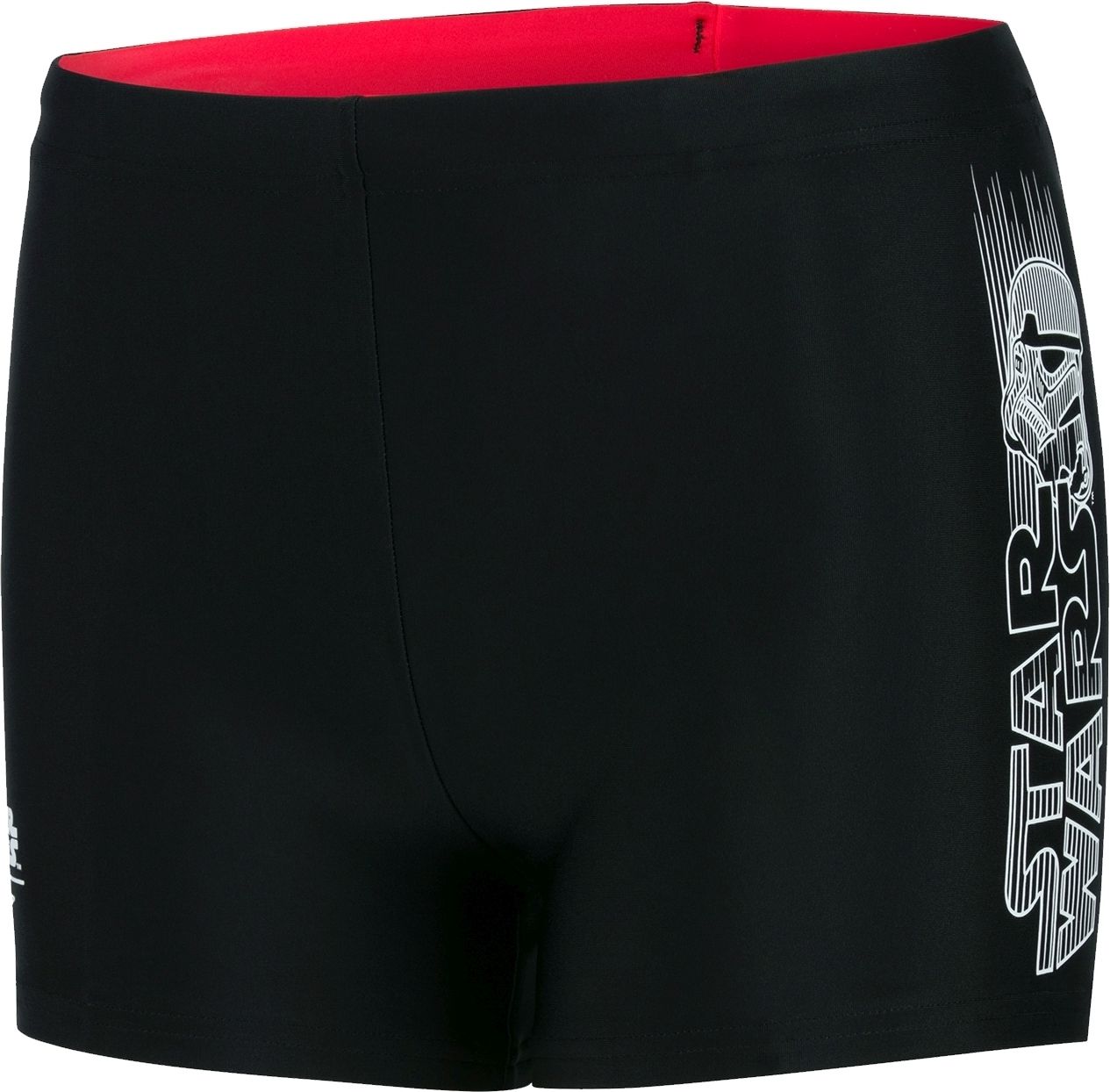 Speedo Star Wars Storm Trooper Logo Panel Aquashort - trooper logo black/white/risk red 152 - obrázek 1