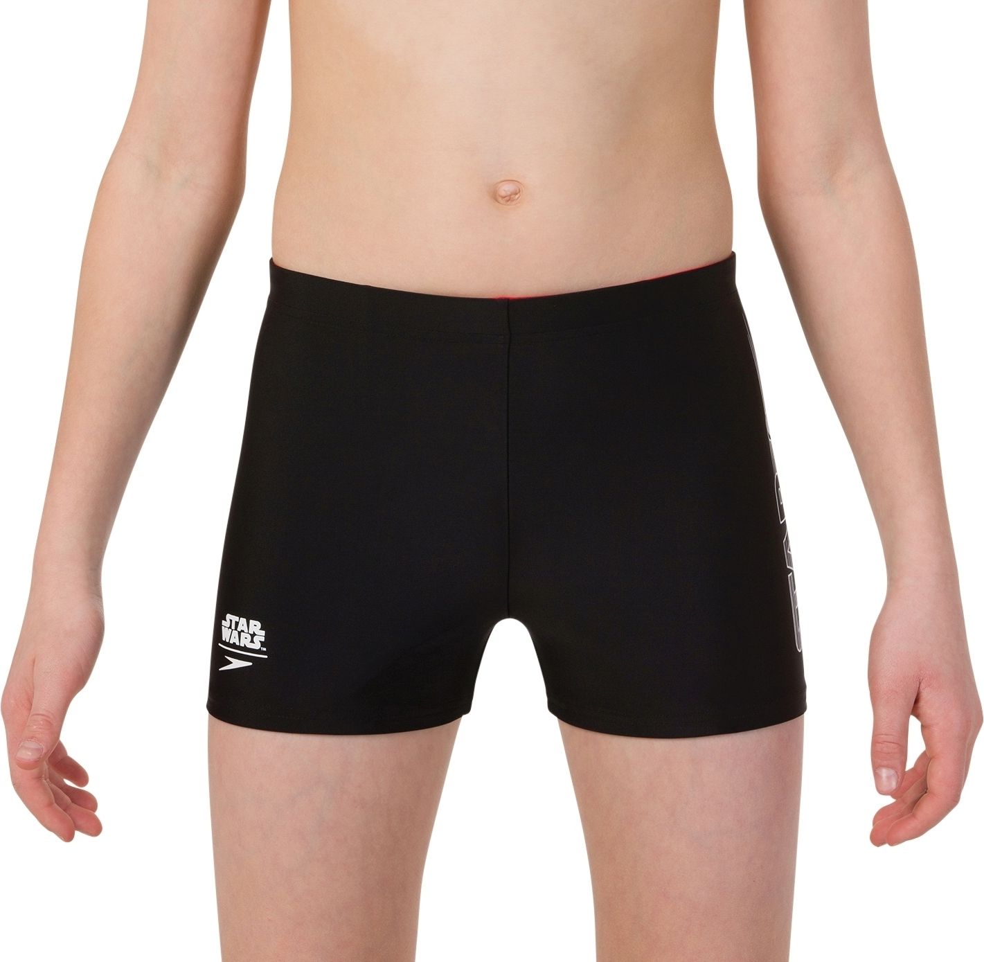 Speedo Star Wars Storm Trooper Logo Panel Aquashort - trooper logo black/white/risk red 152 - obrázek 2