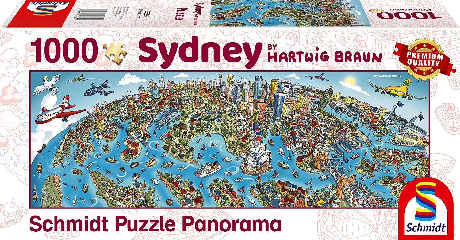 SCHMIDT Panoramatické puzzle Sydney, Austrálie 1000 dílků - obrázek 1