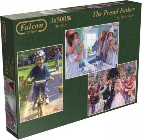 FALCON , JUMBO Puzzle Hrdý otec 3x500 dílků - obrázek 1
