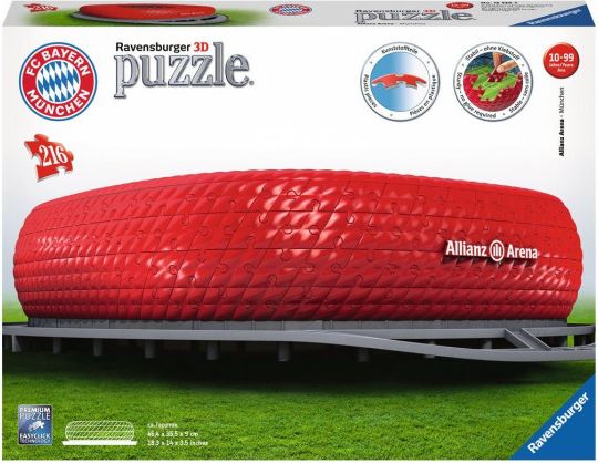 RAVENSBURGER 3D puzzle Allianz Arena, Mnichov 216 dílků - obrázek 1