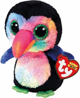 Tukan Beaks, plyšová figurka ptáka z kolekce TY Beanie Boos, 15 cm. Pro děti od 3 let. Figurka - obrázek 1