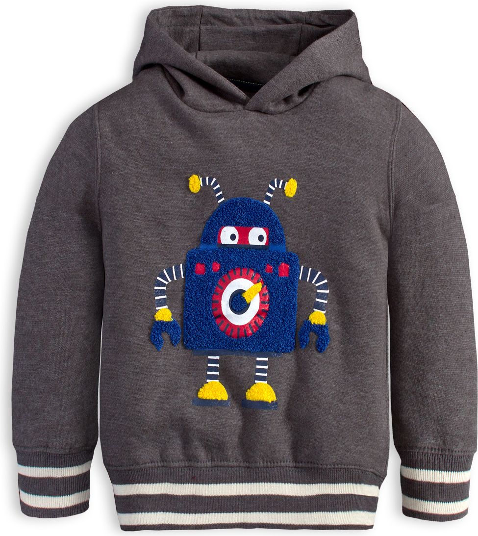 Chlapecká mikina LEMON BERET ROBOT šedá Velikost: 92-98 - obrázek 1