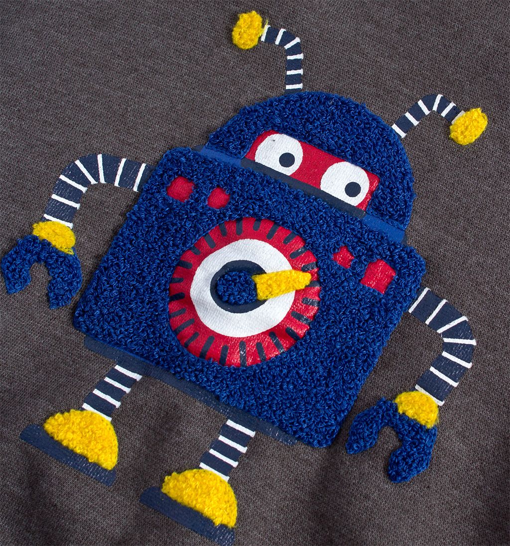 Chlapecká mikina LEMON BERET ROBOT šedá Velikost: 92-98 - obrázek 2
