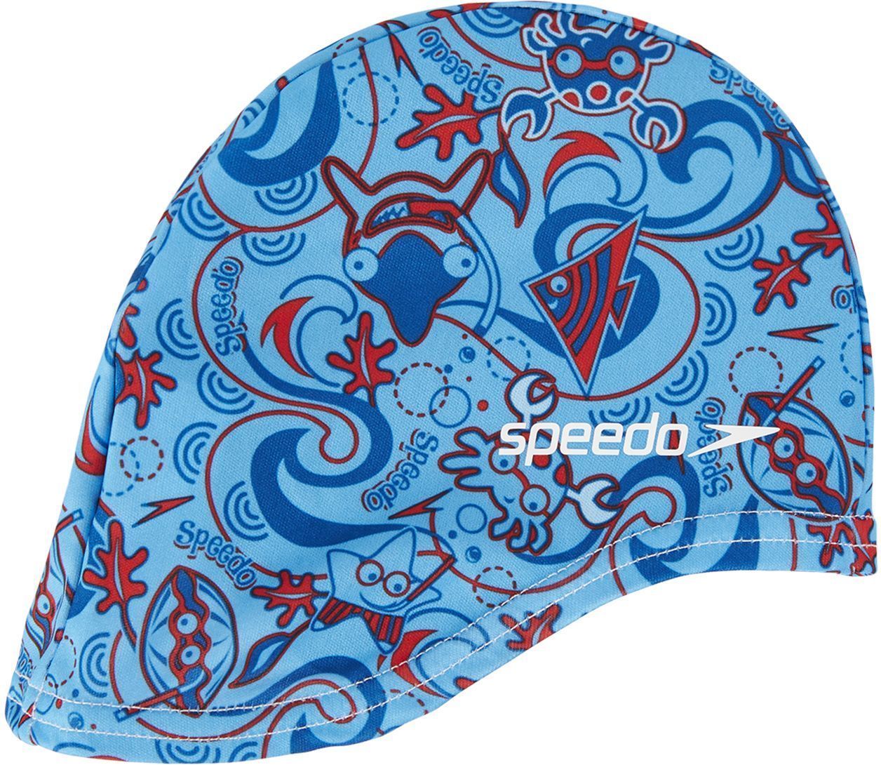 Speedo Sea Squad Polyester Cap Junior - blue uni - obrázek 2
