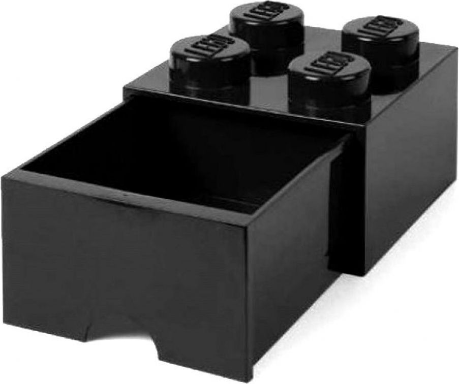 LEGO úložný box 4 se šuplíkem černá - obrázek 1