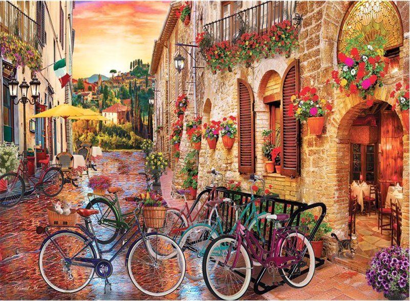 ANATOLIAN Puzzle Na kole po Toskánsku 1000 dílků - obrázek 1