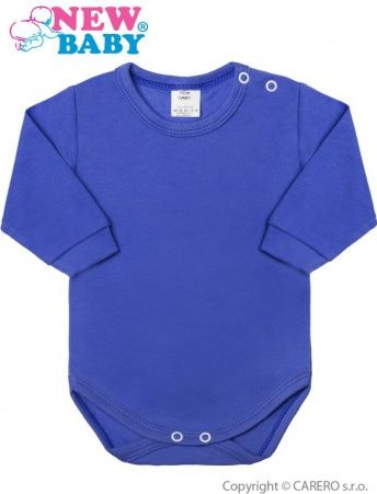 Kojenecké body s dlouhým rukávem New Baby modré, Modrá, 56 (0-3m) - obrázek 1