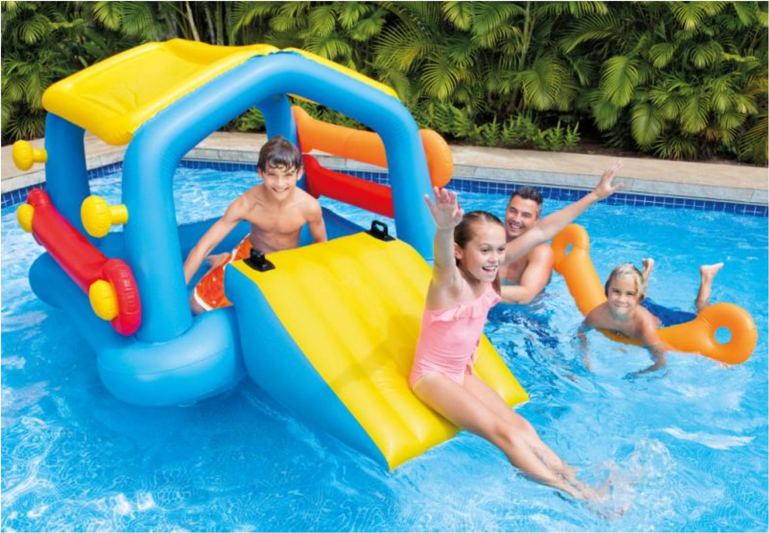 INTEX Plovoucí domek se skluzavkou 58294EU - obrázek 2
