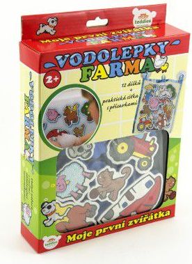 Teddies Vodolepky Moje první zvířátka farma pěnová sada se síťkou 12ks v krabici MPZ - obrázek 2