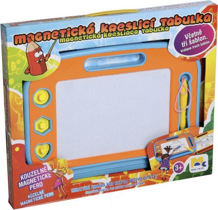 Magnetická tabulka kreslící 32x24cm s doplňky v krabici - obrázek 1