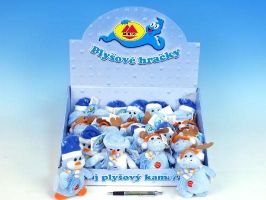 Sněhulák plyšový 11cm se zvukem - obrázek 1
