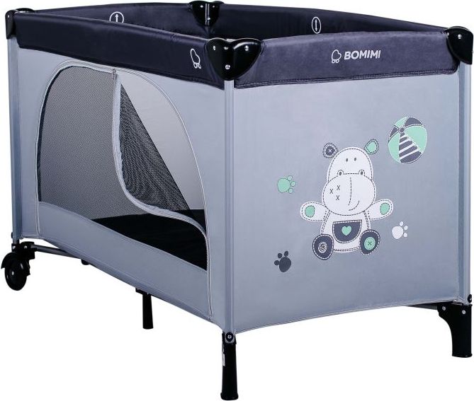 BOMIMI Mara cestovní postýlka hippo grey - obrázek 1