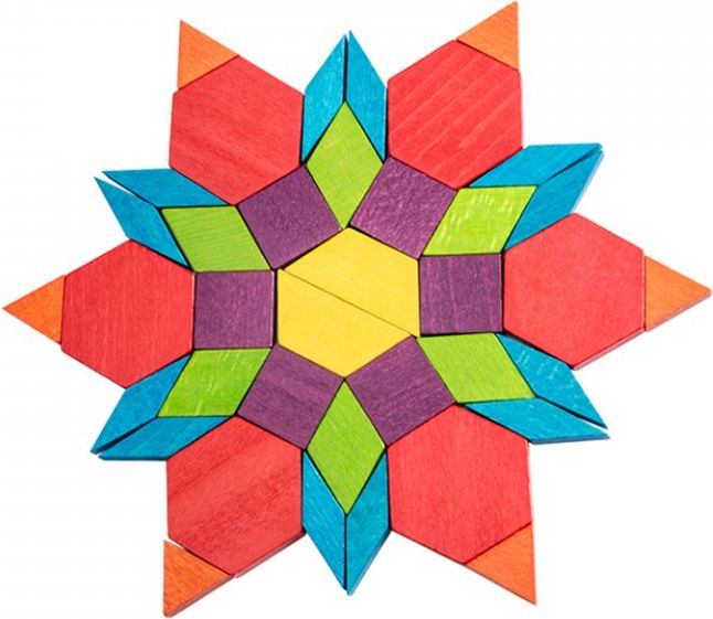 MiDeer dřevěné geometrické tvary 250 ks - obrázek 2