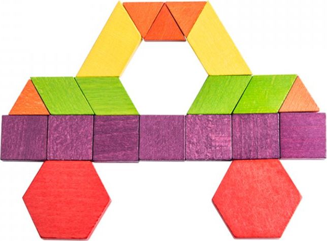 MiDeer dřevěné geometrické tvary 250 ks - obrázek 3