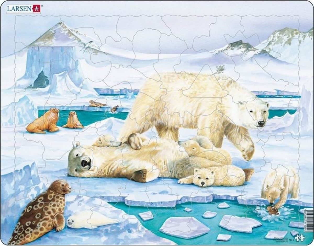 Larsen Výukové Život na severním pólu 53 dílků - obrázek 1
