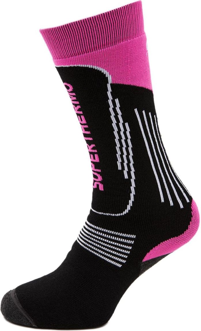 Mico Heavy Weight  Superthermo Primaloft Kids Ski Socks - nero fucsia fluo 30-32 - obrázek 1