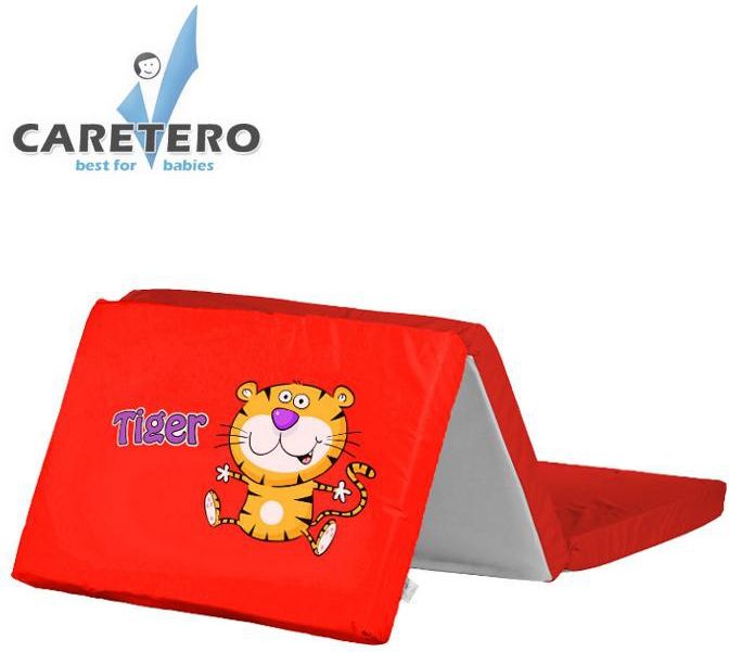 Skládací matrace do postýlky CARETERO Tiger červená - obrázek 1