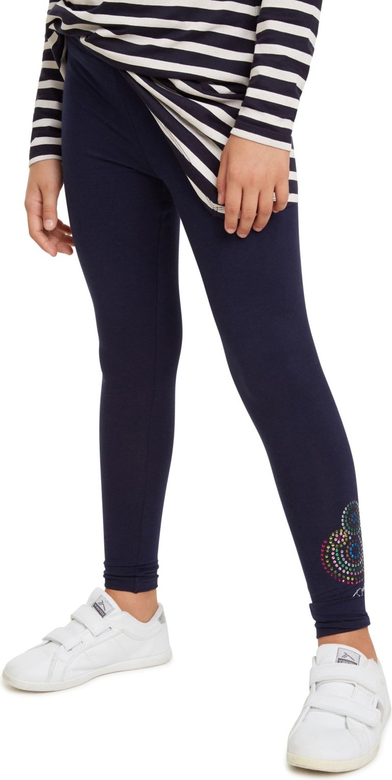 Desigual modré dívčí legíny Leggin Socrates - S - obrázek 1