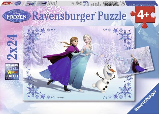 RAVENSBURGER Puzzle Ledové království: Sestry navždy 2x24 dílků - obrázek 1