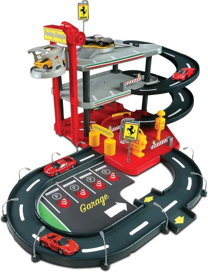 Bburago Bburago Ferrari Race & Play garáž+2auta v krabičce 1:43 - obrázek 1