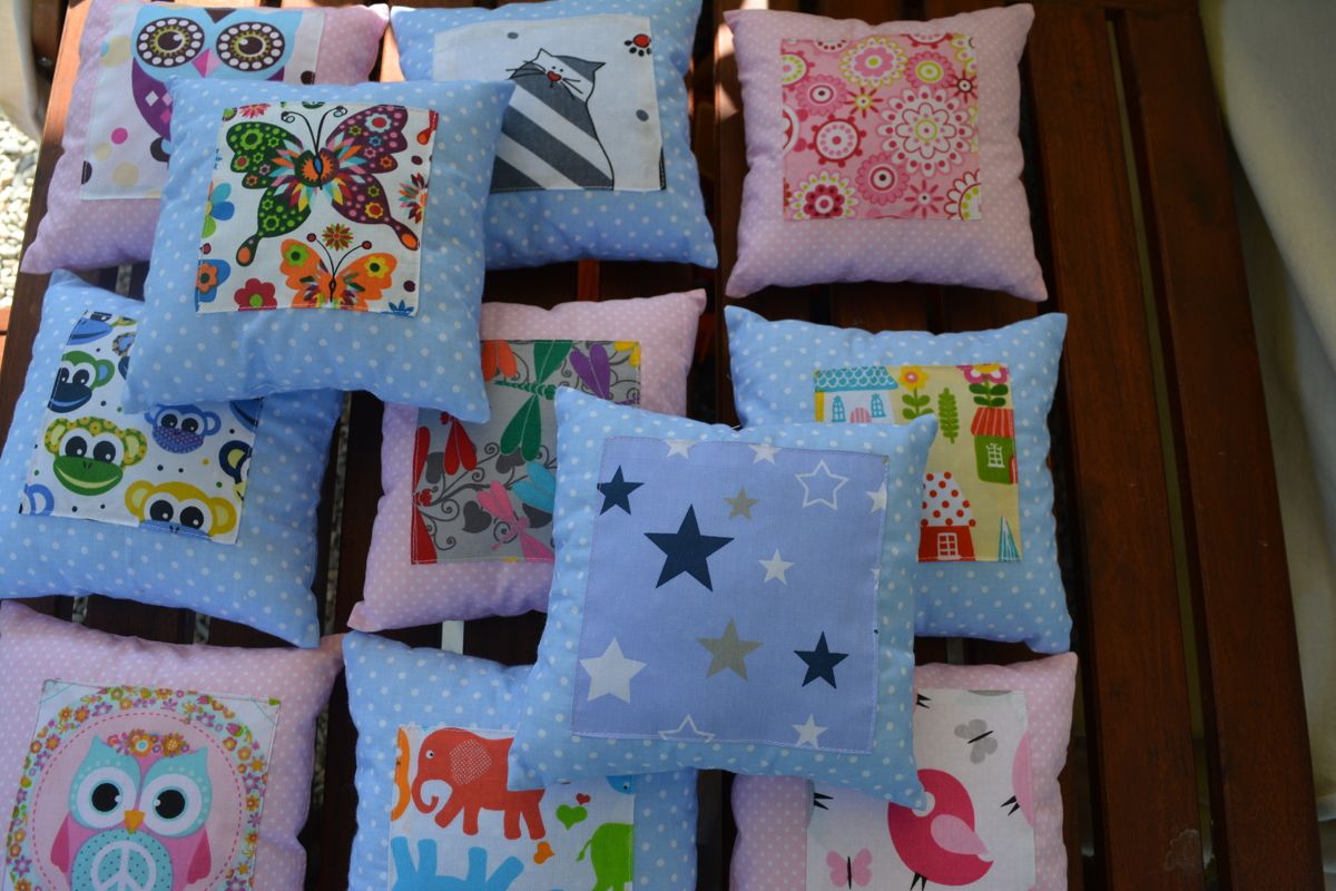 KHC Usínáček Oskárek do postýlky 19 x 19 cm Růžový a modrý s nášivkou - obrázek 5
