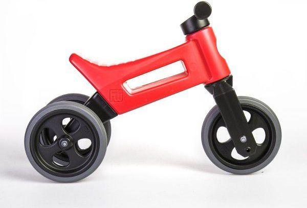 Teddies Funny Wheels Sport 2v1 červené s gumovými koly - obrázek 3
