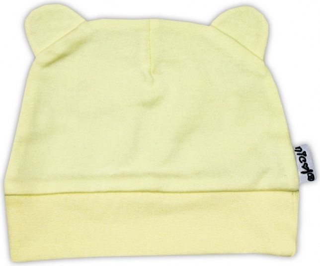 Nicol Čepička NICOL s oušky - žlutá 62 (3-6m) - obrázek 1