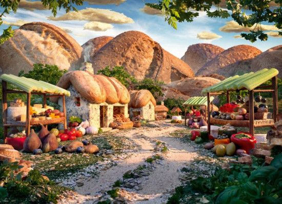 SCHMIDT Puzzle Horská vesnička 1000 dílků - obrázek 1