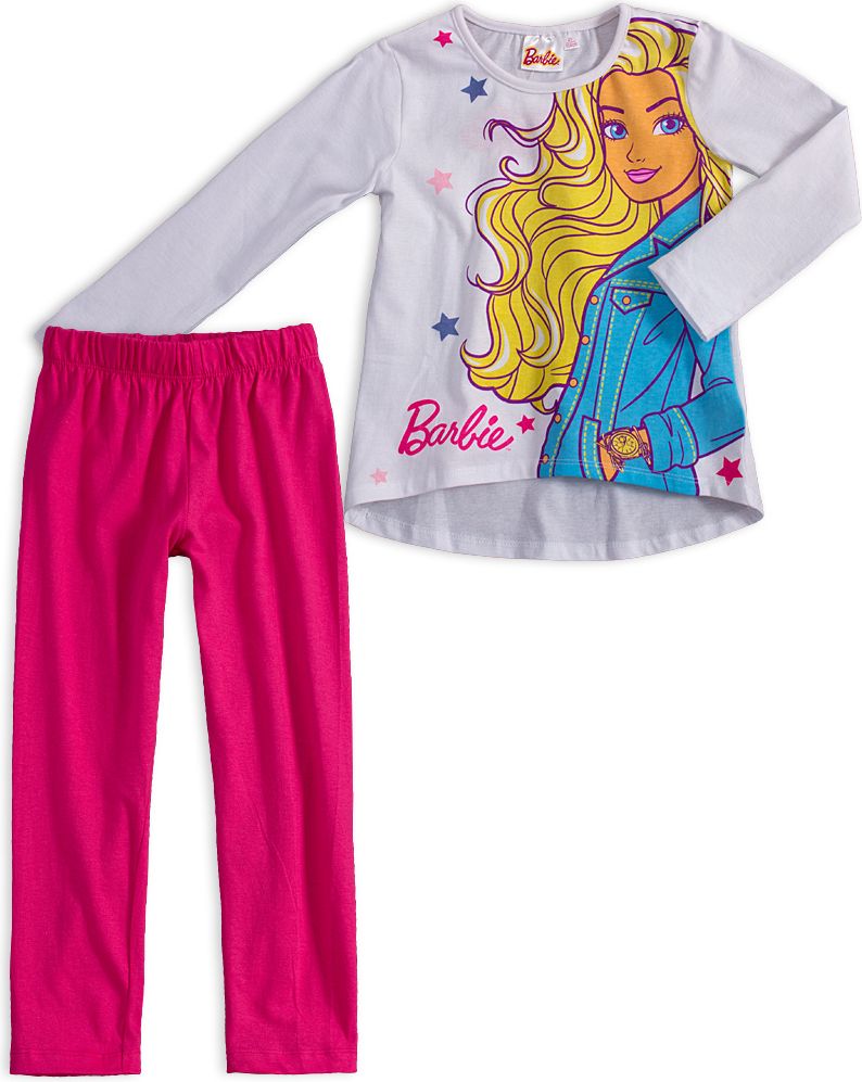 Dívčí pyžamo BARBIE CHIC bílé Velikost: 104 - obrázek 1