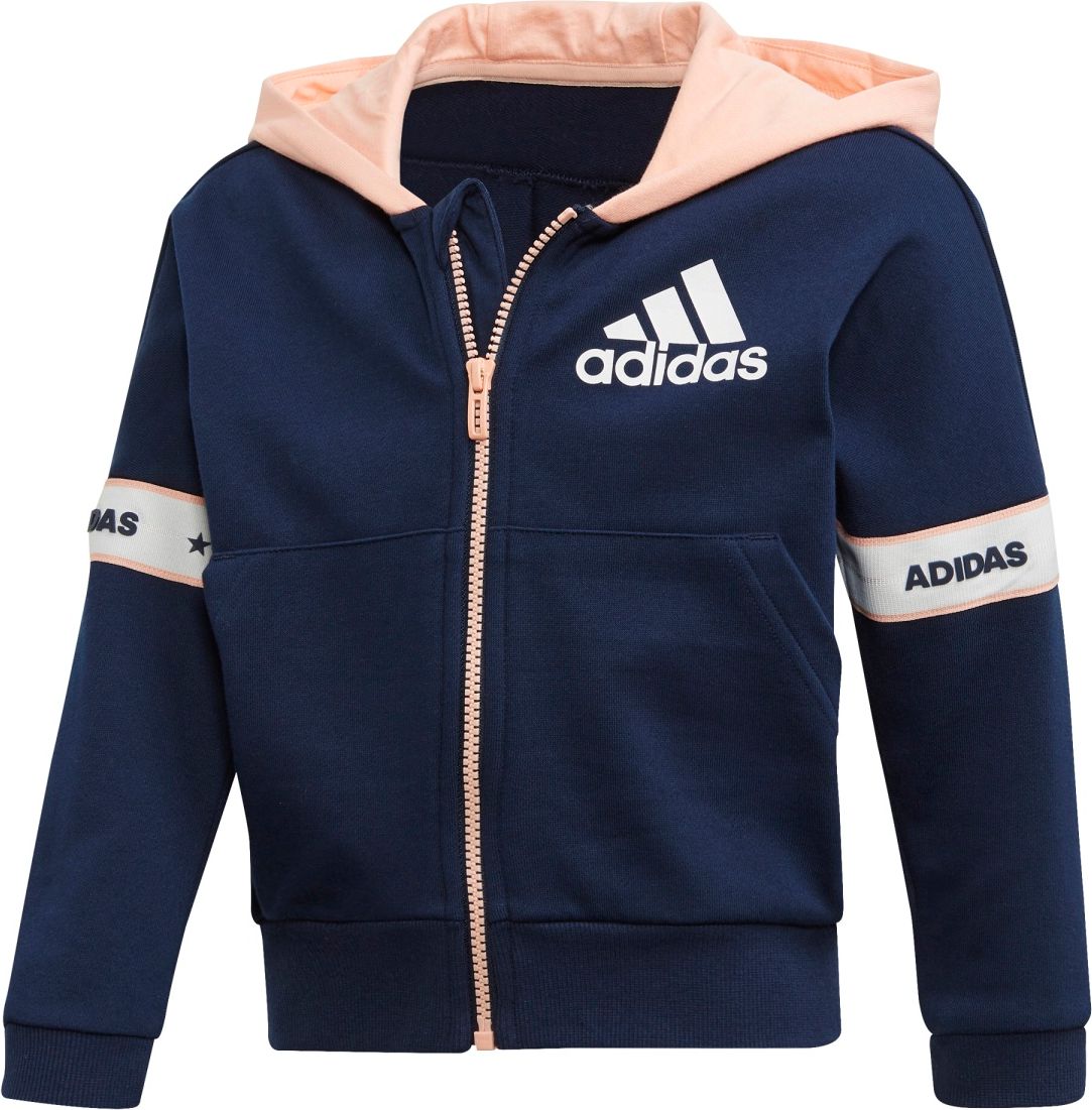 adidas Lg Ft Kn Jkt modrá 128 - obrázek 1
