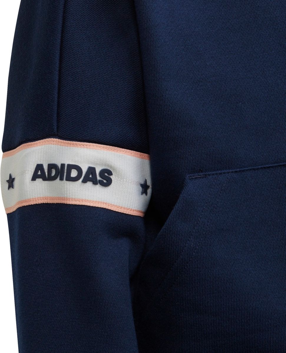 adidas Lg Ft Kn Jkt modrá 128 - obrázek 4