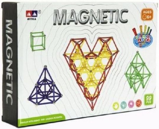 Magnetická stavebnice 99 ks - obrázek 1