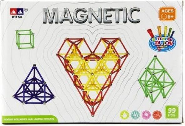 Magnetická stavebnice 99 ks - obrázek 2