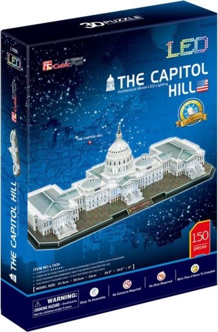 CUBICFUN Svítící 3D puzzle Kapitol 150 dílků - obrázek 3