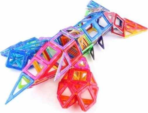 Magnetická stavebnice MAGFORMERS Jumbo Box 147 dílků - obrázek 6
