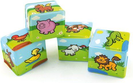 Teddies kostka moje první zvířátka 7 x 7 cm 4 ks v sáčku - obrázek 2