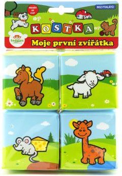 Teddies kostka moje první zvířátka 7 x 7 cm 4 ks v sáčku - obrázek 4