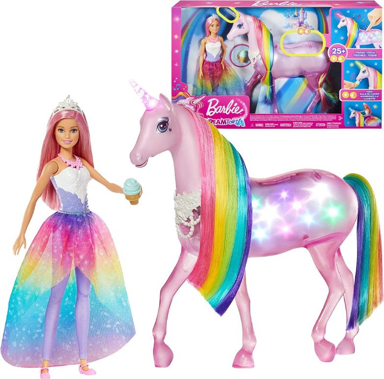 Mattel Barbie kouzelný jednorožec a panenka - obrázek 1