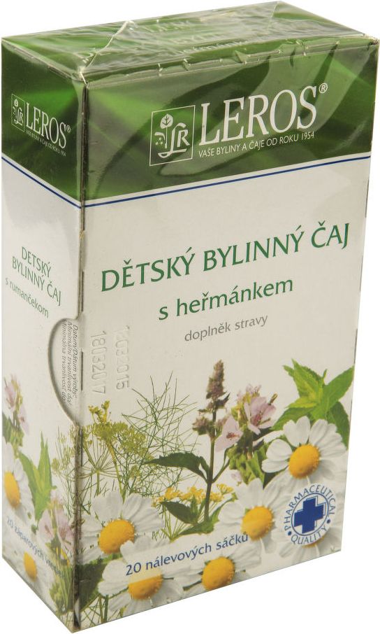 LEROS Dětský bylinný čaj s heřmánkem 20x1.5g - obrázek 1