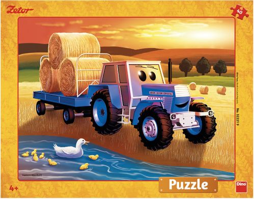 Dino Puzzle 40 dílků Zetor: žně deskové puzzle - obrázek 1