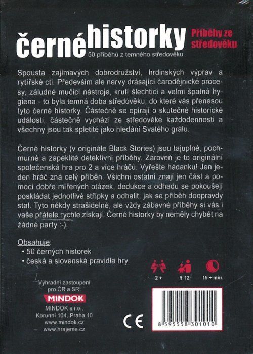 Společenská hra Černé historky: Příběhy ze středověku, MINDOK - obrázek 2
