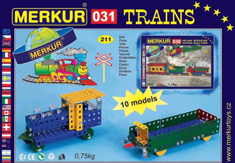 MERKUR - Malá stavebnice M031 Železniční modely - obrázek 1