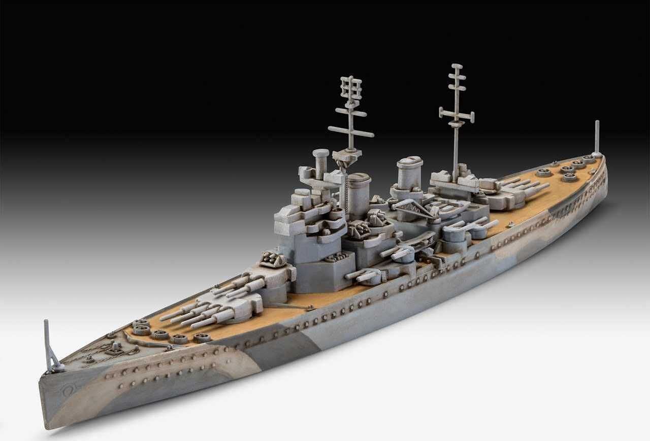 REVELL ModelSet loď 65161 - HMS King George V (1:1200) - obrázek 5