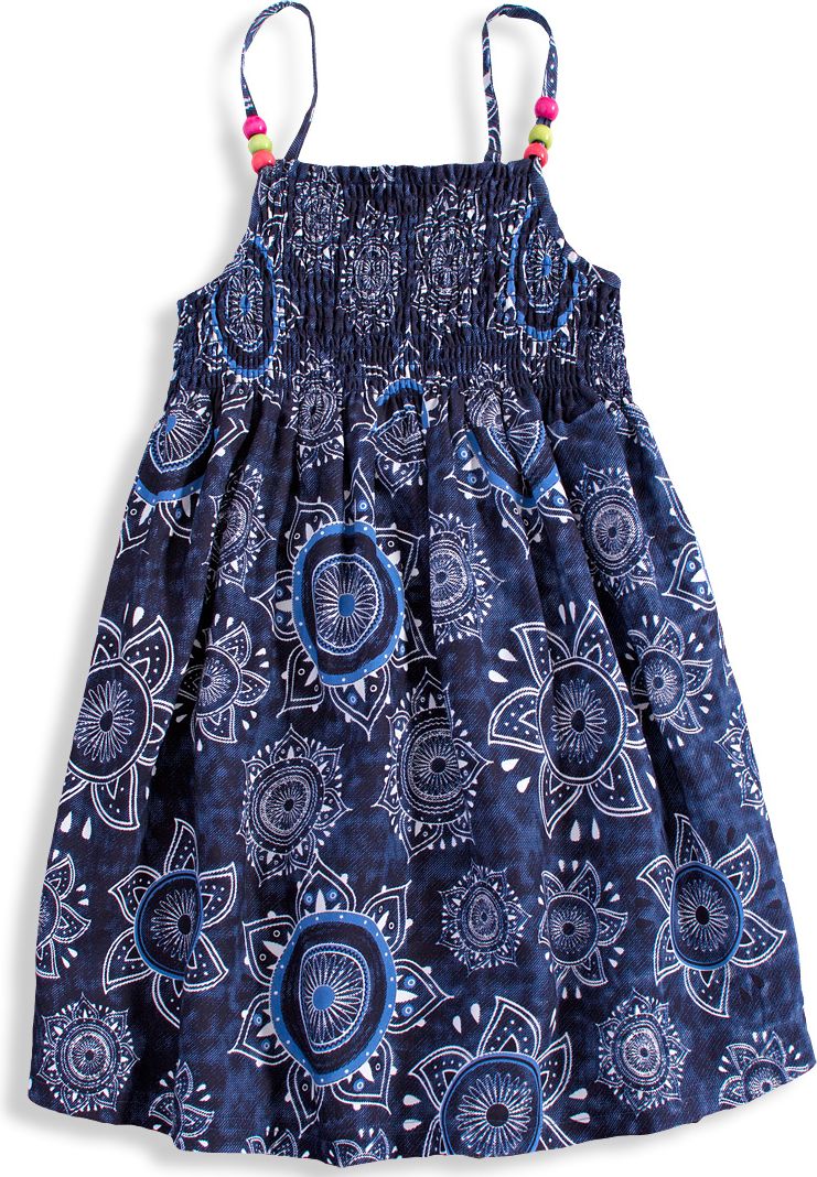 Dívčí letní šaty LOSAN SUNFLOWER modré Velikost: 158 - obrázek 1
