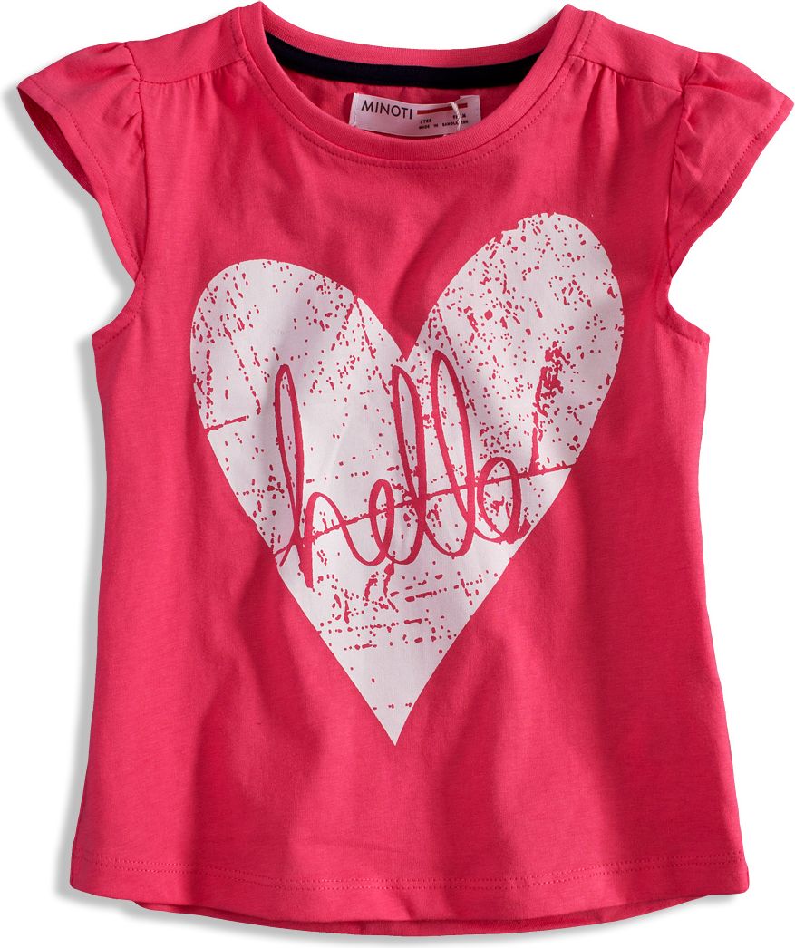 Dívčí tričko s potiskem MINOTI RIVIERA růžové Velikost: 92 - obrázek 1